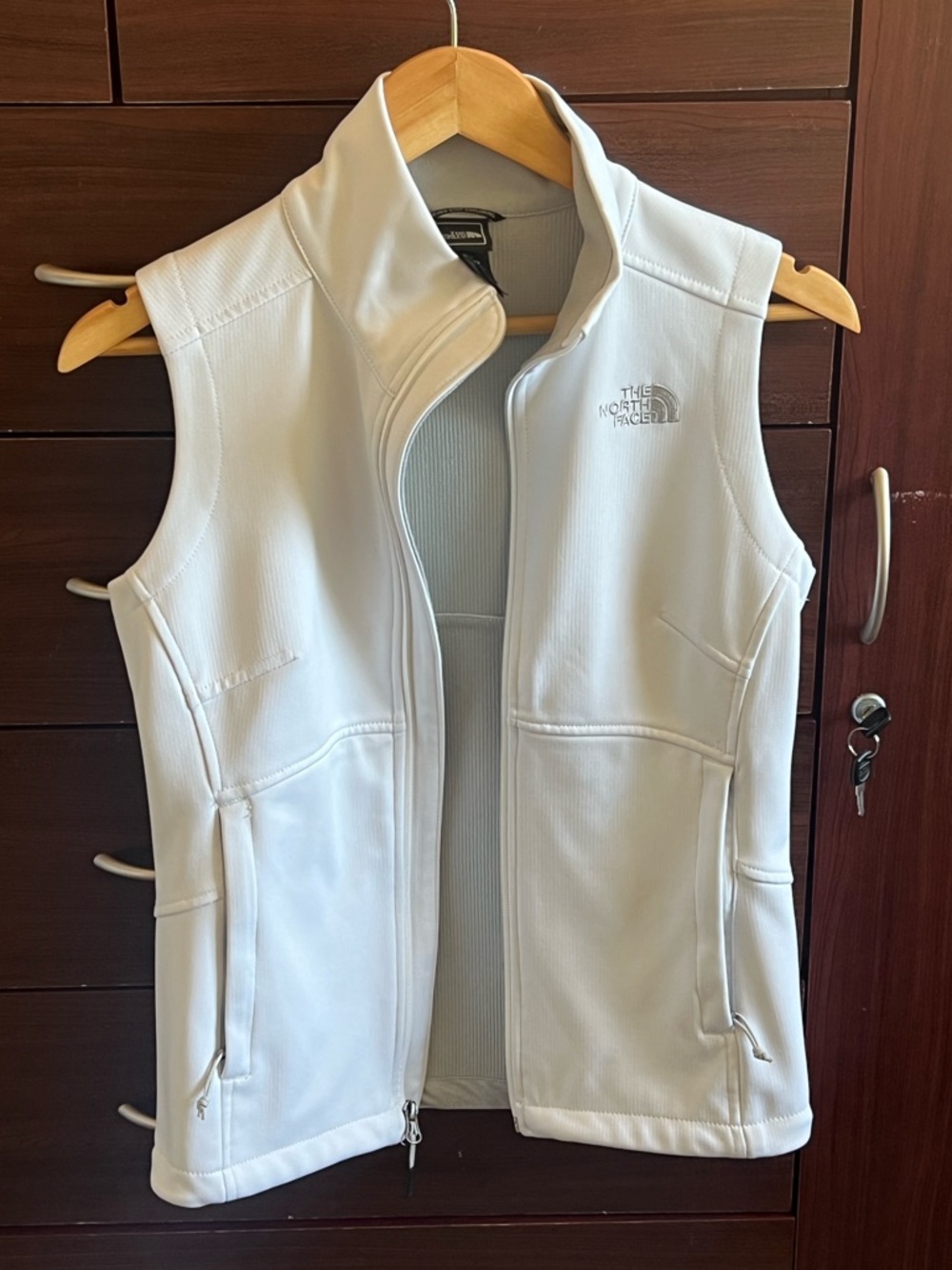 The North Face Light White/Gray Vest Jacket